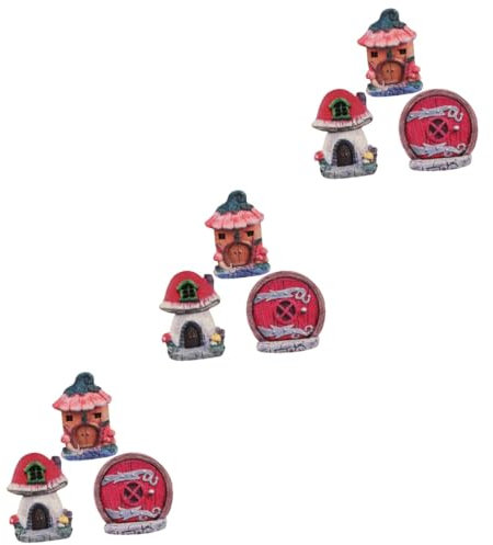 INOOMP 9stücke Miniature Fairy Door Garden Decorations Set Für Bäume Und Garten Feenhaus-türen Für Fotografie Langlebig Und Detailreich Gestaltet