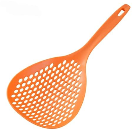 Cucchiaio colino, cucchiaio per schiumarola, schiumarola, cucchiaio per scolare il cibo, spatola da cucina, in plastica, utensile da cucina per uso domestico, colino grande