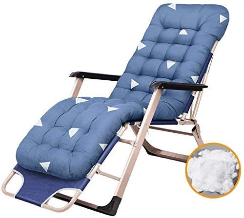 Sonnenliege, Gartenstühle, faltbarer Liegestuhl, Schwerelosigkeits-Terrassen-Relaxsessel, Gartenstuhl für den Außenbereich, faltbare Sonnenliege, tragbarer Loungesessel, trägt 200 kg, mit Kissen