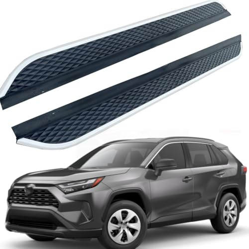 Longyeauto Estribos laterales para Toyota RAV4 2019-2024 barra lateral