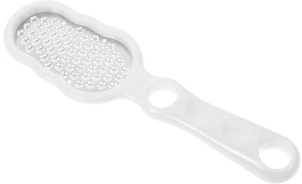 Healvian Pediküre Fußschrubber aus Edelstahl mit Abs Gehäuse Doppelseitige Hornhautraspel zum Entfernen von Hornhaut Effiziente Fußpflege für Zuhause