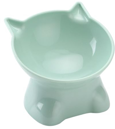Murman - Cuenco para gatos elevado, cuenco de gato para gatos reclinable a 15 grados, cuenco de comida para gatos, cuenco para gatos elevado, cuenco para gatos elevado, cuenco para gatos elevado para