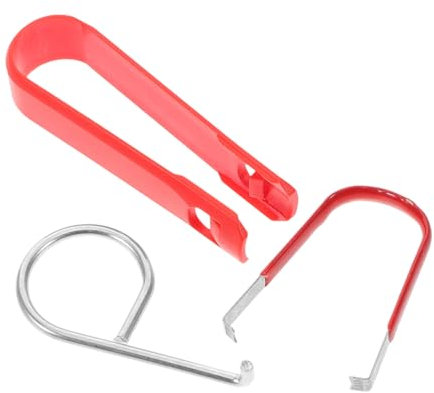 MOLUCKFU Radschraubenkappen Abzieher 3 Stück Metallhaken Nylonclip Werkzeug zum Entfernen von Radmutternkappen Kompakt für Fahrzeuge Autozubehör