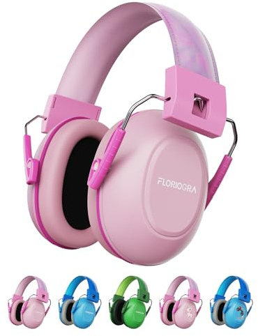 Floriogra Noise Cancelling Headphones for Kids, Kids Ear Protection 28dB SNR Noise Reduction Ear Muffs for 3-16 Years Toddler/Children, Noise Cancelling Hearing Protection For Fireworks/Monster Truck