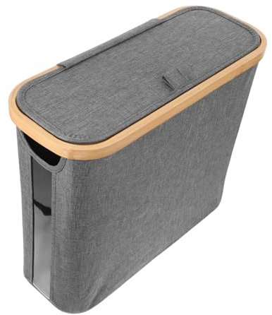 ANDRESLAD Toilet Paper Roll Organizer Fabric Storage Basket Bathroom Laundry Large Capacity Minimalist Design