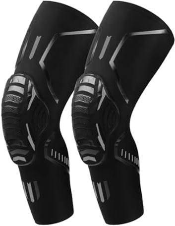 PETERNATA 1 Pair Sports Crushproof Knee Support Pad Elbow Brace Arm Leg Compression Sleeves Outdoor Basketball Bicycle Protector Knee Sleeve