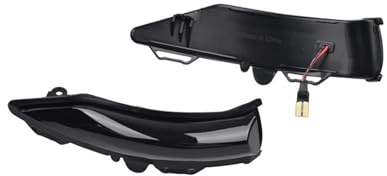 Indicatore Direzione Specchietto 2 Pezzi Per Ford Fiesta ST Line MK8 PUMA LED Indicatori Direzione Laterali Dinamici Specchietto Retrovisore Indicatori Direzione Sequenziali Freccia Retrovisore(Dynami