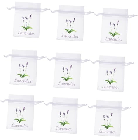 Gatuida 20 Piezas Bolsitas De Vacías Blancas De Vacías Cordón para Hierbas Especias Lavanda Seca para Especias y Flores