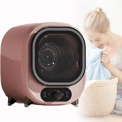 Portable Condenser Tumble Dryer with Stainless Steel Tub,Compact Condenser Tumble Spin Dryer with Dual Temperature Control Probe,for Counter Top or Wall Mounted Use for Small Spaces(C)
