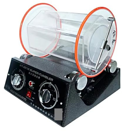 Machine de polissage rotative KT2000 professionnelle for éliminer la rouille et les bavures métalliques, nettoyer les pièces de monnaie et polir les bijoux.