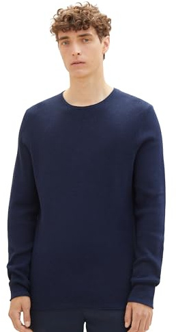 TOM TAILOR Denim Hombre Mélange Pullover Suéter