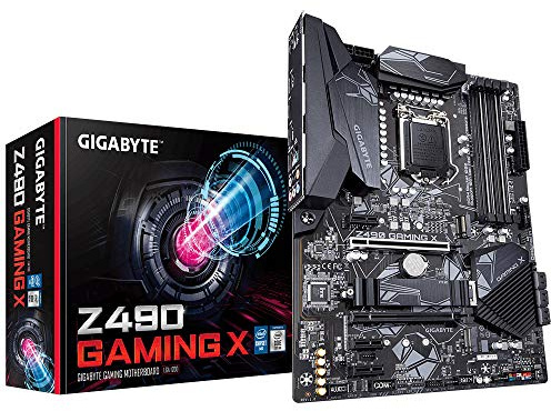 GIGABYTE Z490 Gaming X Intel LGA 1200 ATX Motherboard (11+1 Phases, 2-Way CrossFire Multi-Graphics, USB 3.2 Gen2, Type-A, Dual M.2, RGB FUSION 2.0, Q-FLASH PLUS)