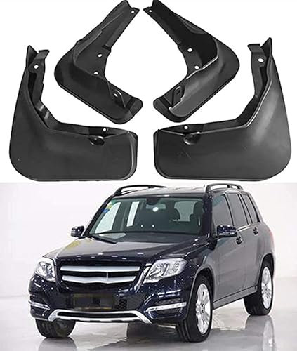 4 Stücke Auto Schmutzfänger Kotflügel für Glk X204 2008-2015 Glk260 300 2009-2020, Vorne Hinten Schwarz Spritzschutz Mudguards Schutz Dekoration