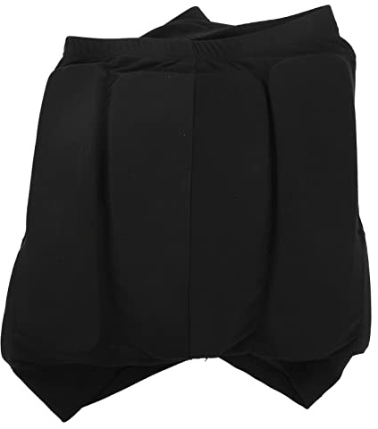 Pantalones Cortos Acolchados de EVa 3D Pantalones Cortos Acolchados Protectores de Glúteos de Cadera Pantalones Cortos de Protección contra Impactos Transpirables Pantalones Cortos de(M-Negro)
