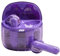 JBL Tune Flex Ghost In-Ear Bluetooth Earphones, Noise-Cancelling Water-Resistant Earbuds with 32-Hour Battery Life, Purple Ghost