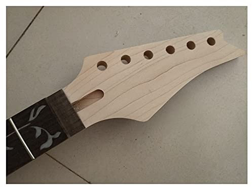 CAZARU E-Gitarrenhals 24 Bünde Ahornteile Ersatz für Gitarrenhals im Ib-Stil für Ersatzteile von Musikinstrumenten