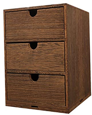 TOPBATHY Holz-Aufbewahrungsbox Schreibtisch-Aufbewahrung Schubladen Tisch-Organizer Holz-Schminktisch Schmuck-Organizer Tablett Schubladen-Organizer Für Make-Up Holz-Schreibtisch