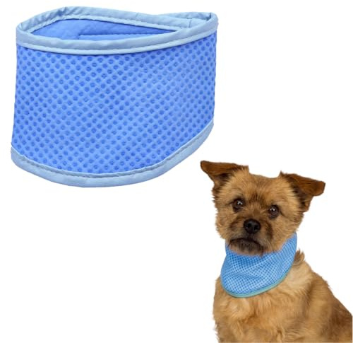 AOEVUIR 1 Pcs Kühlendes Hundehalsband verstellbar Sommer Haustier Halstuch Hunde-Eisschal Haustier cooles Bandana für Hund