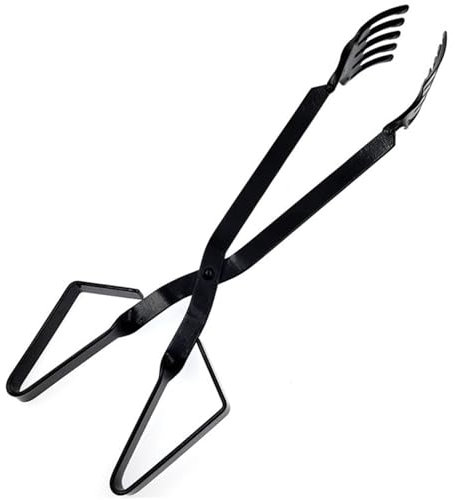 Crab Tongs for Live Portable Iron Scissor Painted Anti-Rust Crab Tongs Heavy Duty Tongs for Shellfish Lobster BBQ