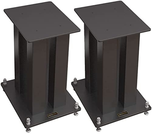 Pieds d'Enceintes 2Pcs Supports de Haut-Parleur en Acier Robuste Support de Haut-Parleur d'étagère Professionnel, Support de Haut-Parleur Satellite Universel Debout, pour Home Cinéma et Auditorium,70c