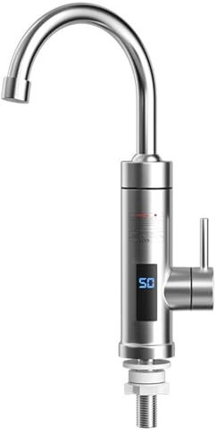 ORDI 220V Hot Water Heater Faucet Instant Tankless Water Heater Electric Kiten Bathroom Fast Heating Tap Water Faucet with LED Digital Display Bathroom Sink Faucet