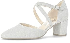 Gabor Klassiska pumps, dam klackskor, Silver 61, 40.5 EU
