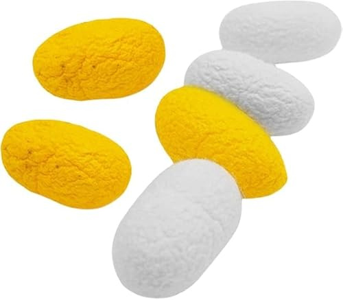 Taicols Lot De 6 Balles Jouets pour Chats D'intérieur pour Soulager L'ennui des Chats Et Jouer à L'intérieur Jouet pour Chat Cocon De Ver Entraînement des Chatons Jeu