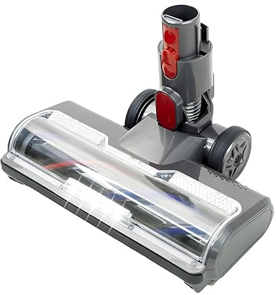 Nabatee Turbo Floor Brush Head for Dyson V7 V8 V10 V11 V15 Vacuums, 50W Motorized Tool with ABS Nylon Carbon Roller, L E D Lights, Easy Clean, Part 967483-04 for Carpet & Hard Floor