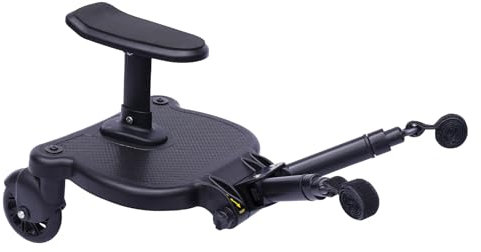 Buggy Board für alle Kinderwagen, Kinderwagenbrett mit Sitz, Kinderwagen Board mit Höheren, Breiteren und Bequemeren Sitzen, Für Kinder Von 2-6 Jahren (25 Kg)