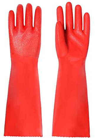 ERINGOGO Dishwashing Gloves 1 Pair Pvc Housework Gloves for Daily Use
