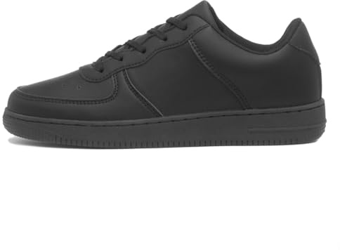 XL Womens Black Lace Up Trainer - Size 3 UK - Black