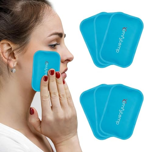 Comfytemp Poche de Glace réutilisable (6 paquets), Petites Poche de Gel Chaud Froid pour Enfant, Compresses Chaudes et Froides pour les dents de sagesse, allaitement, soulagement de la douleur