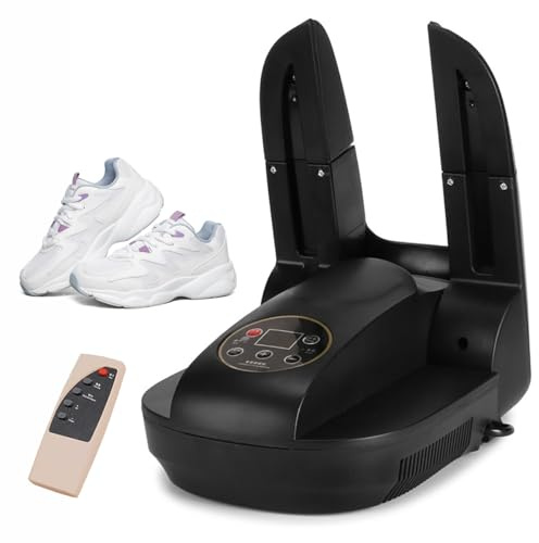 Schuhtrockner, Tragbarer Stiefeltrockner Mit Heißluftgebläse, Intelligenter Temperaturregelung Und Timer, 360°-schnelltrocknungszyklus, Smart Panel, Handschuh- Und Stiefelwärmer, With remote control