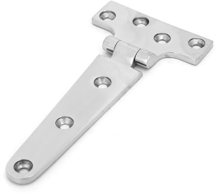 T Förmiges Scharnier aus Edelstahl, T Scharniere Schwerlast 151 × 75 × 4,5 mm T Förmiges Scharnier für Tore Schuppen Gartentüren Fenster