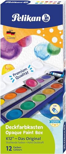Pelikan Deckfarbkasten K12, Schulstandard (Farbkasten, Mädchen Edition)