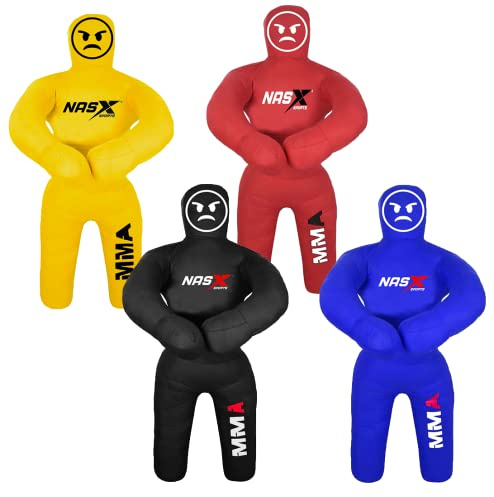 NASX Sports Grappling Dummy Canvas Jujutsu MMA Wrestling Judo Karate Boxing Kids 100CM 120CM (Black, 120)