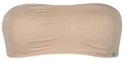 Infiore Reggiseno Fascia Sfoderata in Microfibra Elasticizzata Coppe Estraibili Senza Ferretto Art. 2011 (B, Nudo, 1)