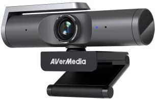 AverMedia PW515 4K Ultra HD Autofokus-Business-Webcam – KI-gesteuerte Lösung, Bild- und Beleuchtungsanpassung, 100° Wide FoV, für Videokonferenzen und virtuelle Meetings, Zoom, Teams, Skype, PC/Mac