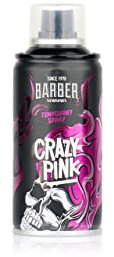 barber marmara Friseur Color Haarspray Crazy Pink - 150ml - Haar Farb-spray zum Verkleiden & Schminken für Karneval, Fasching, Halloween & Motto-Party - Haarfarbe Auswaschbar - Color Hair Spray