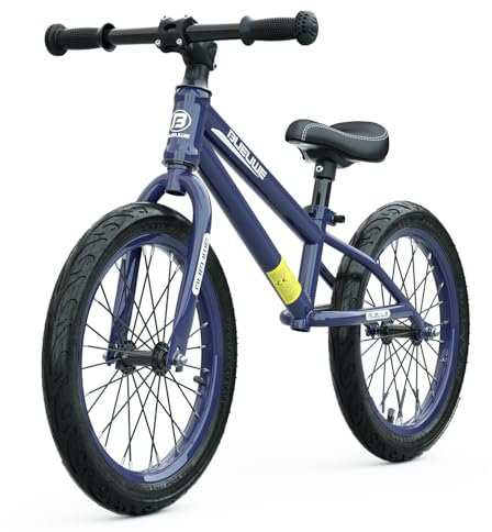 GASLIKE Laufrad 16 Zoll für Große Kinder ab 4 5 6 7 8 Jahre für Jungen und Mädchen, Fahrrad ohne Pedal, Verstellbarer Sitz, Luftbereifung, Schnelle Montage, Bequeme und Sehr Leichte