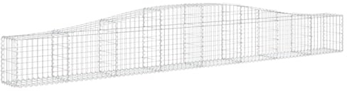 vidaXL Cesto Gabbione ad Arco 400x30x40/60 cm Ferro Zincato
