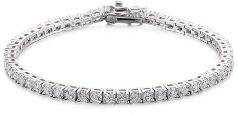 3MM Cubic Zirkon Armband Silber 925 Tennis Armband Frauen Männer Diamantschmuck 925 Sterling Silber Tennis Armband