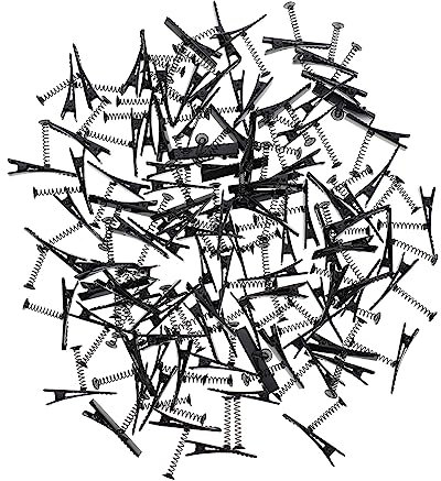 Beavorty 100pièces Pince à Cheveux à Ressort Forme De Bec De Canard Pinces à Cheveux Pour Diy Maison Fête École Et Noël