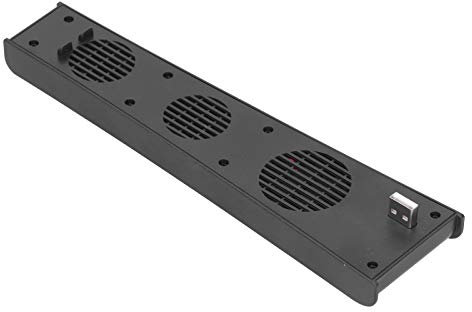 Game Console Cooling Fan for PS5, USB Cooler 3 Cooling Fan Temperature Control, 4000RPM Radiator, Ultra Low Noise USB External Cooler for PS5 Console Host
