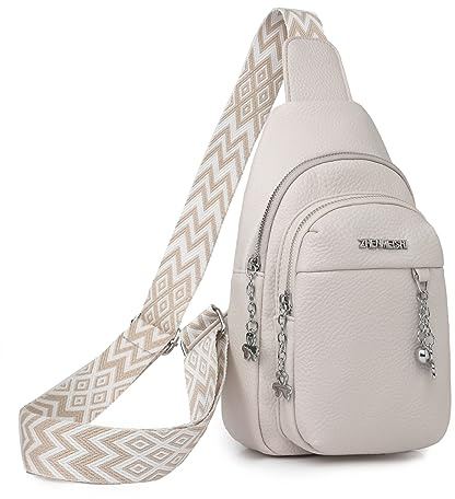 Myhozee Klein Sling Bag Damen Brusttasche Schultertaschen Handy Umhängetasche Crossbody Bag für Outdoorsport Wandern Radfahren Reisen