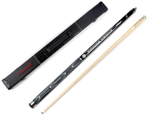 UNbit Pool Cue Billard Queue Professionelle 58-Zoll-Billard-Pool-Queue-Sticks mit Hartschalenetui, Ahorn-Stick, handgefertigtes Gemälde-Design, Billard-Liebhaber WEWYQSJXBXF-4122(Co