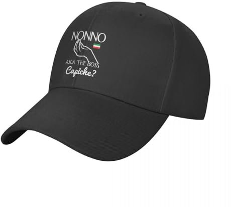 Cappellino da Baseball Camicia Nonno - Regali Nonno - Divertente berretto da baseball italiano Cappello per bambini Berretto di lusso Berretto da pesca vintage Berretto da uomo Berretto da donna