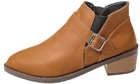 angebote des tages heute Winterstiefel Damen Stylisch & Praktisch Winterstiefel Damen Elegant Klobiger Blockabsatz Spitze Zeh black week angebote barfußschuhe damen sale