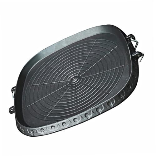 PHENOFICE Outdoor Griddle BBQ Plate Grill Pan Barbecue Grill Portable Gas Stove Easy Cleanup Non-Stick Surface