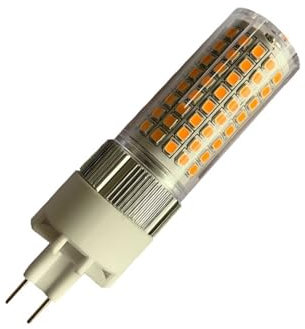 Dimmable LED Light Bulbs G8.5 12W LED Corn Light Bulb with Cover 120 2835 Lamp Beads to Replace 120W for Home Garage Warehouse(Cool White 6000K)